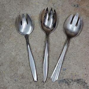 3 Vintage Metal Sporks | Stainless Steel